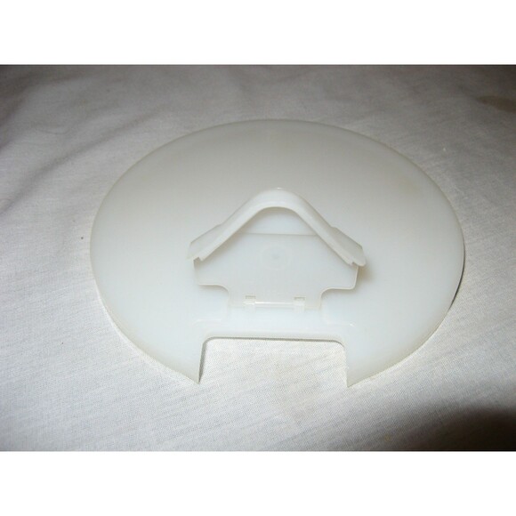 Tupperware #1289 Mix N Stor White Clear Replacement Lid w/Flip Spout Vintage - Picture 2 of 3